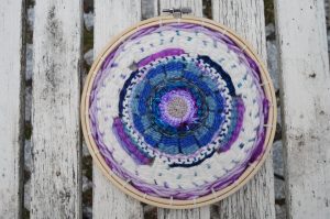 mandala circular, tecelagem